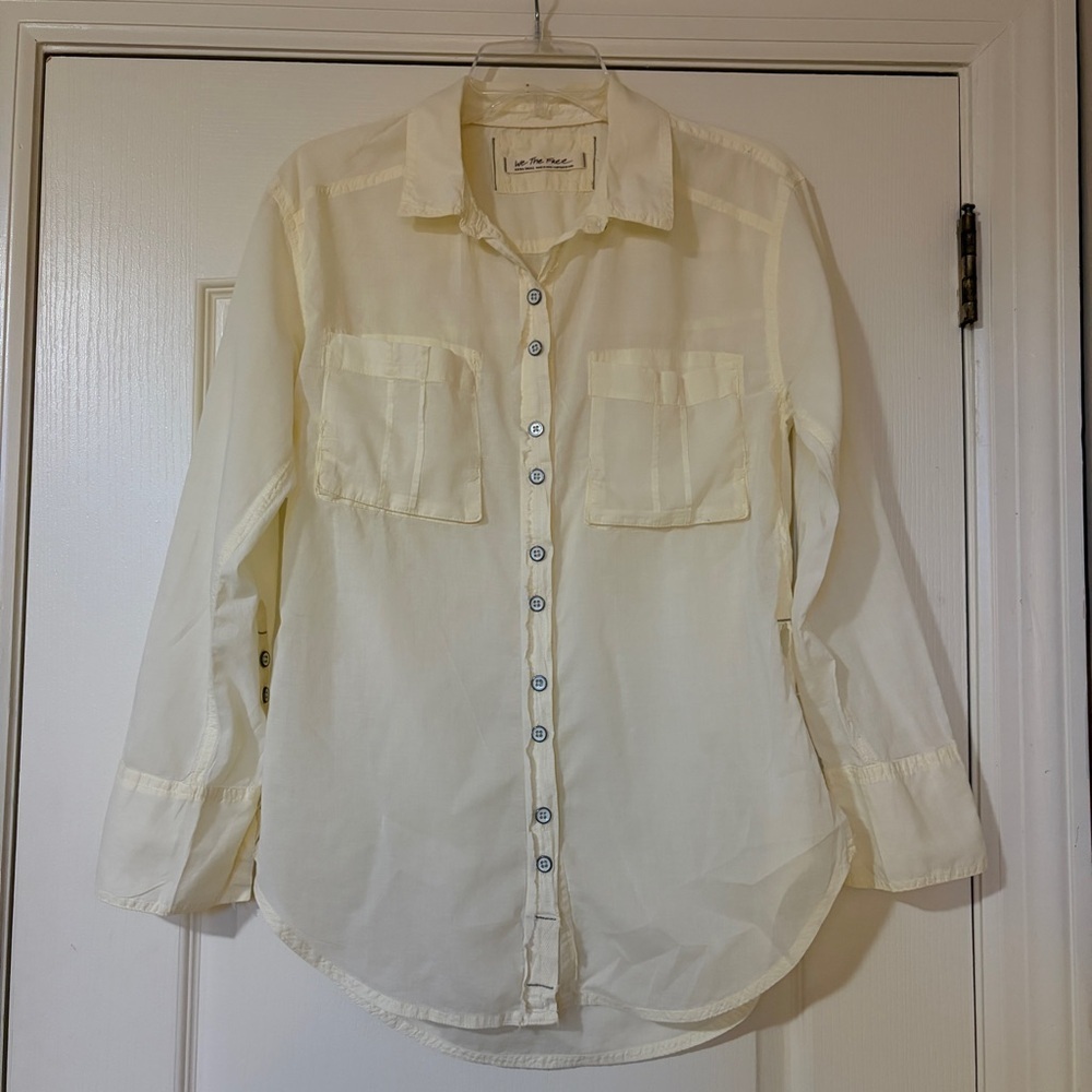 We The Free Pale Yellow Shirt - Picture 2 of 10